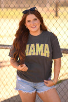 Mama Faux Softball Patch Graphic Tee