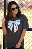 Baseball Bow Graphic Tee