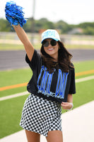 Game Day Go Fight Win Royal Blue Graphic Tee