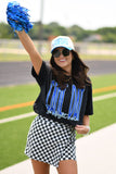 Game Day Go Fight Win Royal Blue Graphic Tee