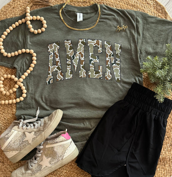 Amen Camo Graphic Tee *WEEKEND SALE*