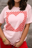 Checkered Heart Graphic Tee